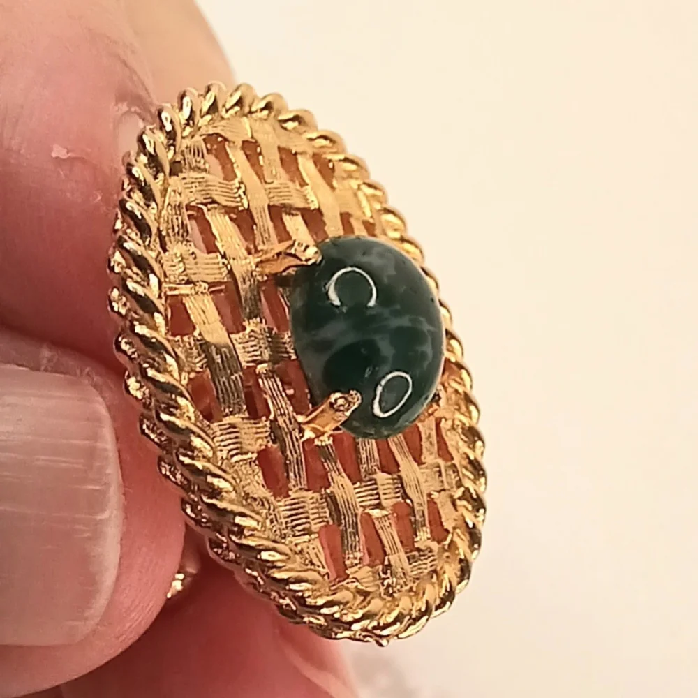 Men's Cufflinks, Jadeite-Omphacite